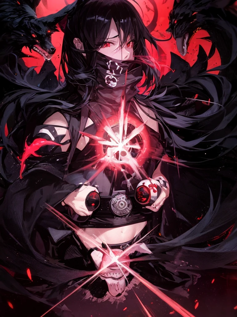 (masterpiece, best quality, high resolution) "Arcane Cult": A congregation of fanatic followers performing a dark ritual in an ancient temple, as a cosmic entity begins to manifest through rifts in the fabric of reality