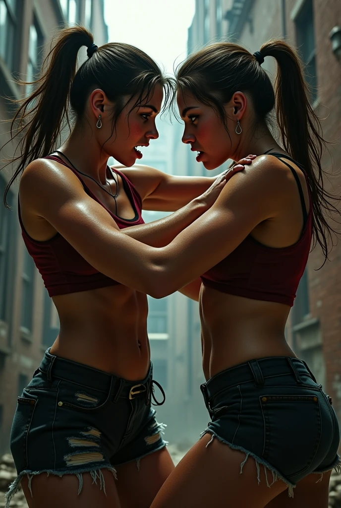 2 women fighting