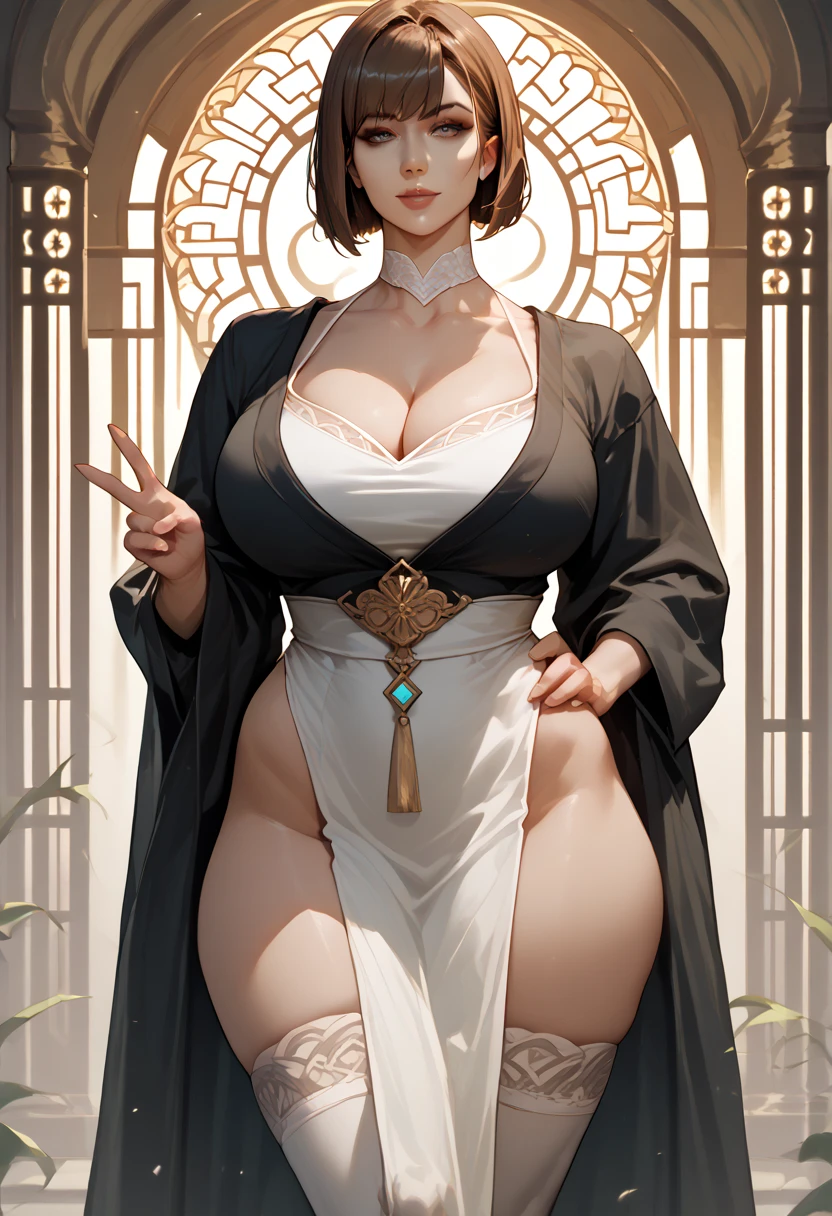 ((Mucha style)),(Vulgar),((JK girl)), (from thigh up),Too big,Pompadour,(Put your arms behind your back:1.2),((Sex addiction))((highschool uniform)), Half of it sticks out from the clothes,(High position:1.6),((Detailed face)),