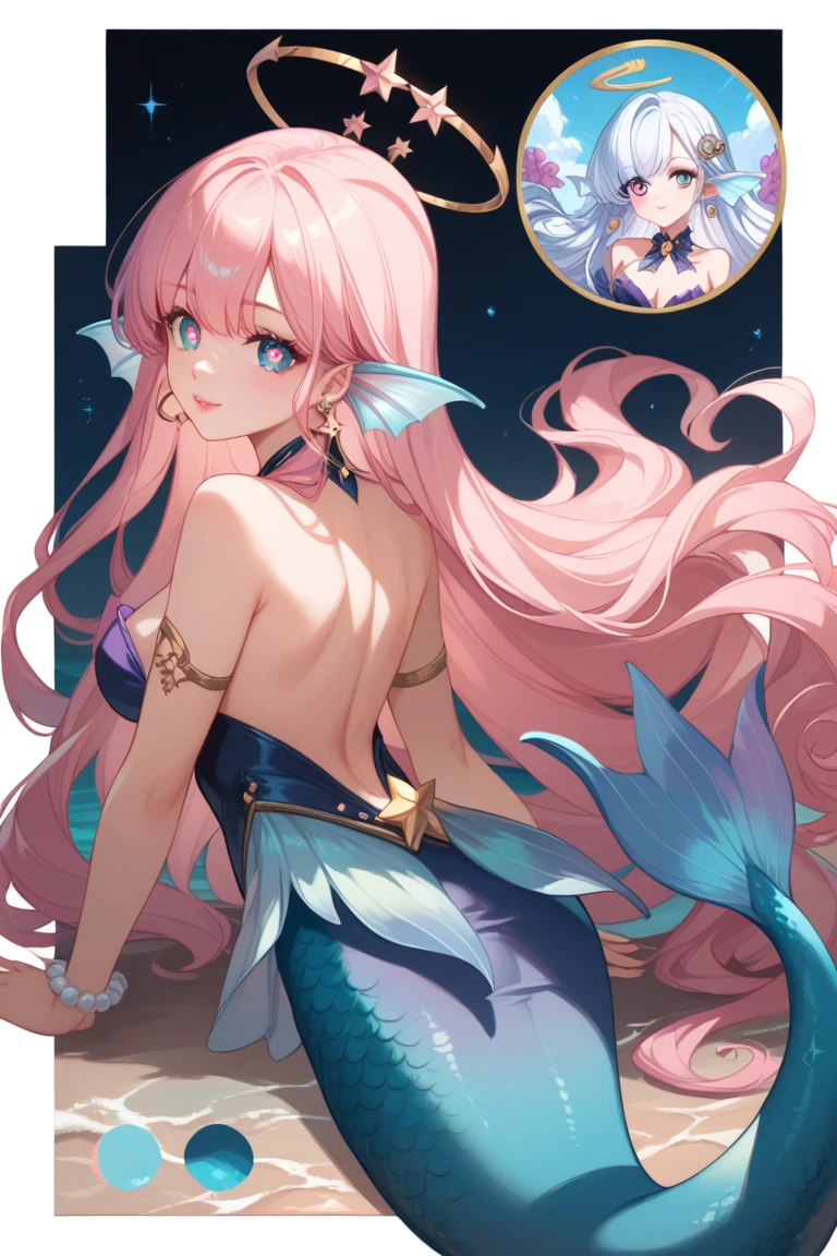 The Octopus SHE is purple with green eyes, pearly white teeth and a jeweled anchor through the top of HER head. The jewel on the anchor begins as pink, and once parried turns blue for a short time before returning to pink. SPARKLE; GLITTER