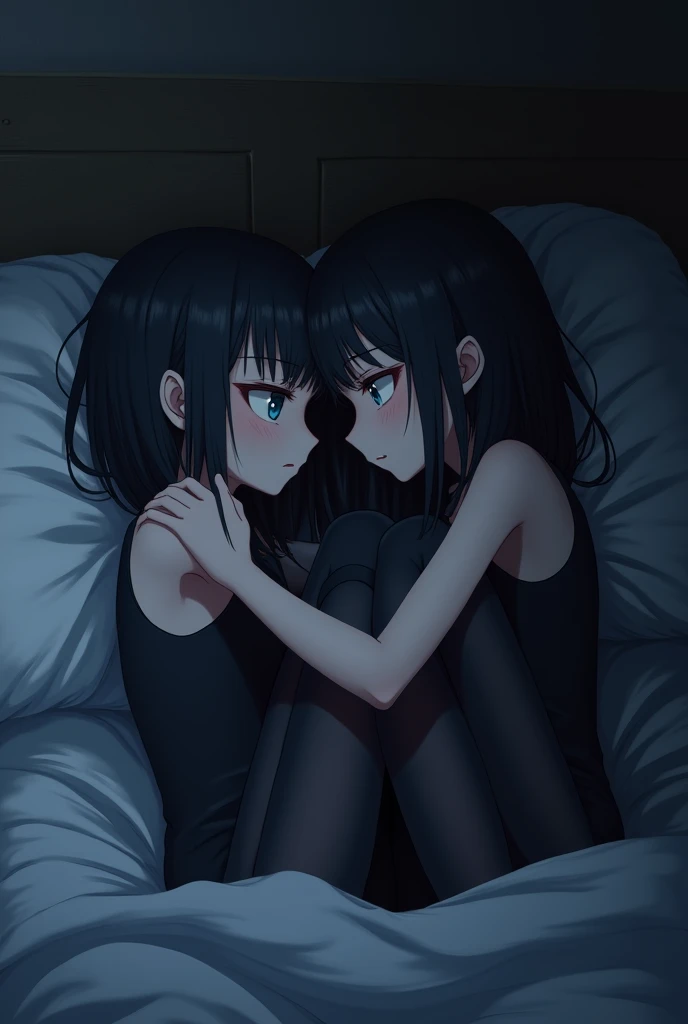 Lori、Black Hair、delicate、Thin lines、White、