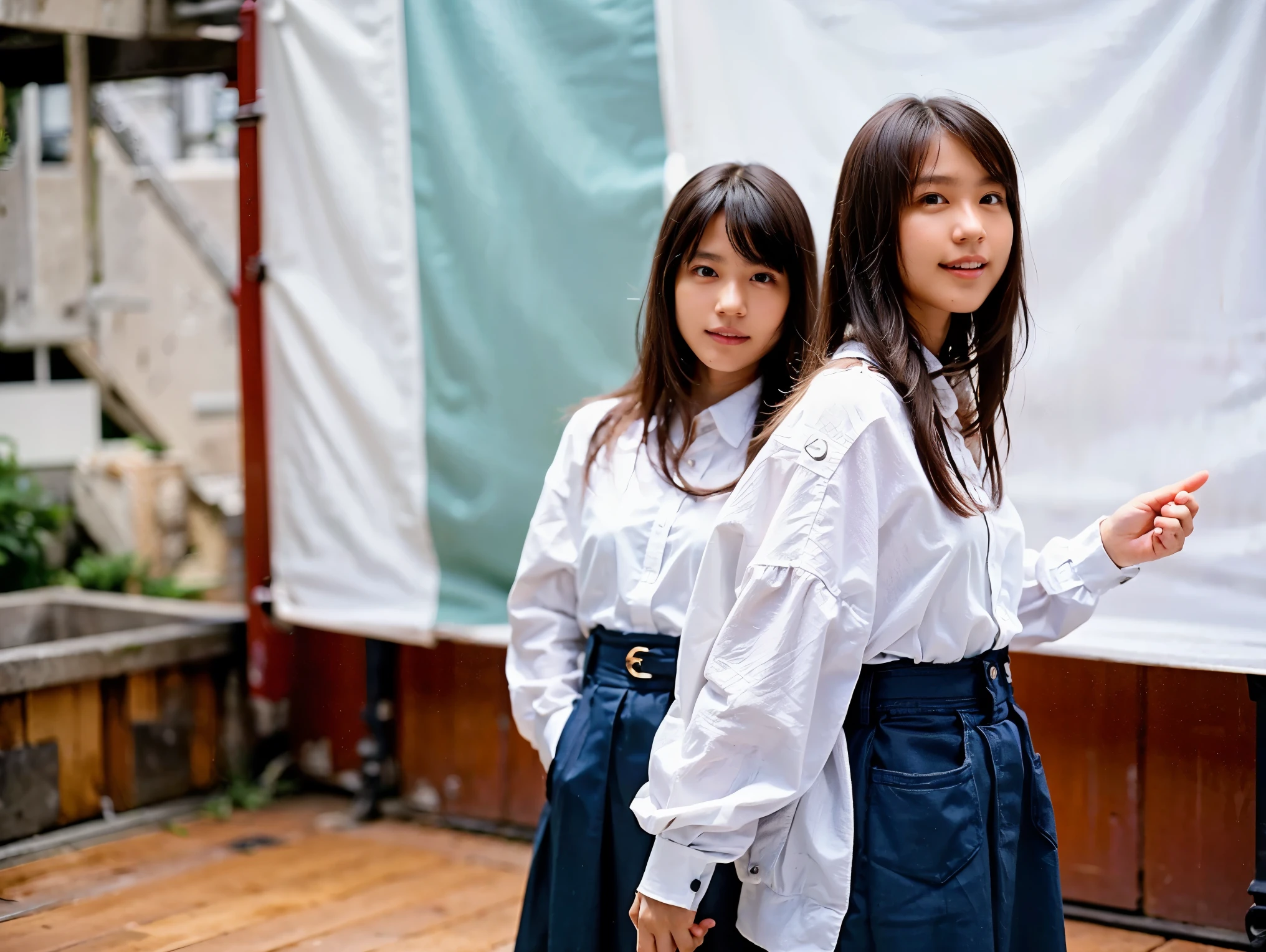 Base Prompt:
"A professional photo studio portrait of identical twin sisters, shot against a simple solid-color background. High-detail facial expressions, capturing subtle emotions and nuances. Ultra-realistic lighting and texture. Shot with a high-resolution camera for maximum clarity."
There、It is a shape that combines each specified style and divides it into 30 patterns。for example:
Fast Fashion Style:
"A professional photo studio portrait of identical twin sisters in trendy fast fashion outfits, shot against a simple solid-color background. High-detail facial expressions, capturing subtle emotions and nuances. Ultra-realistic lighting and texture. Shot with a high-resolution camera for maximum clarity."