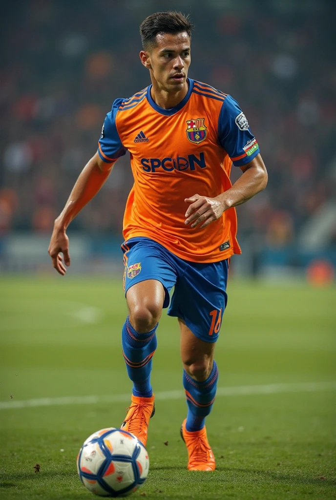 BLUE soccer jersey with a puma 