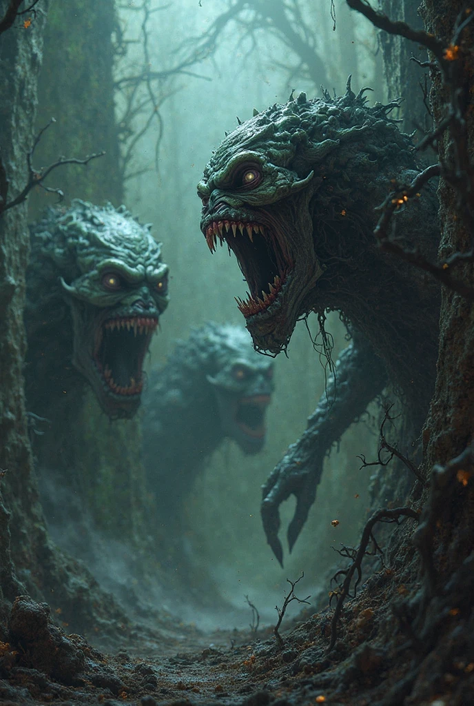 4 creature horror with mail