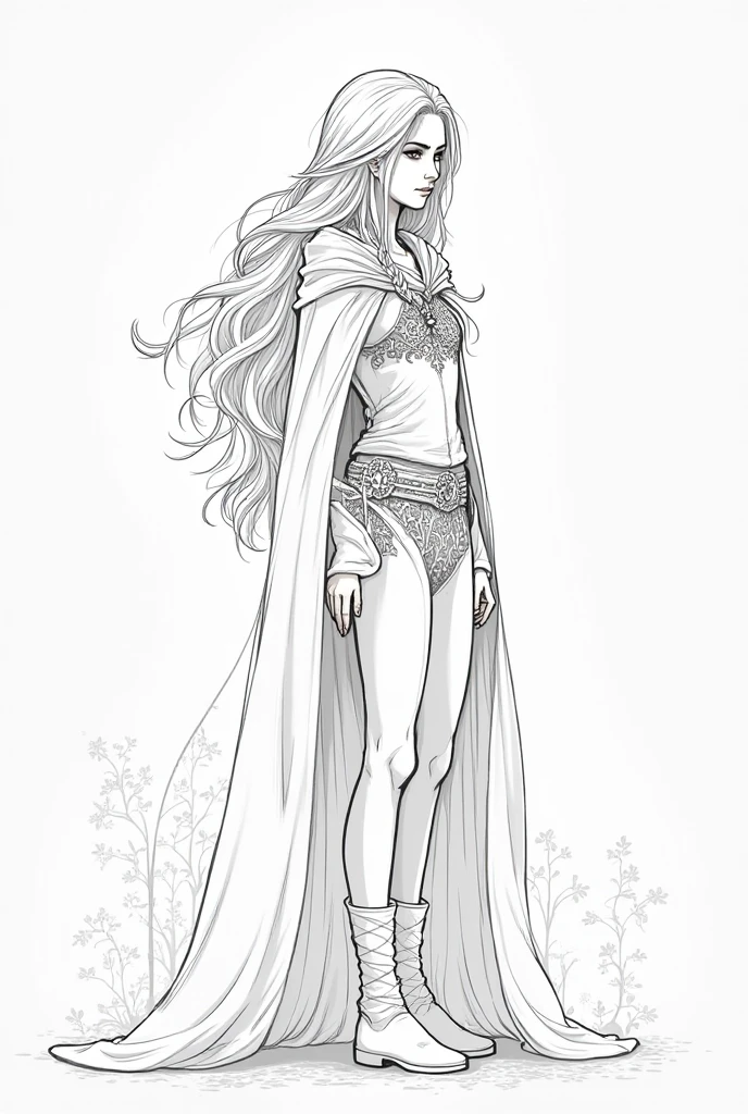 (hight definition, 8k, Highly detailed) Coloring book style, black and white, a gorgeous European blonde woman, she’s a playmate, men magazine model, flirts with camera. In a snowy forest, winter scene (monochrome:1.2) (coloring book:1.1)