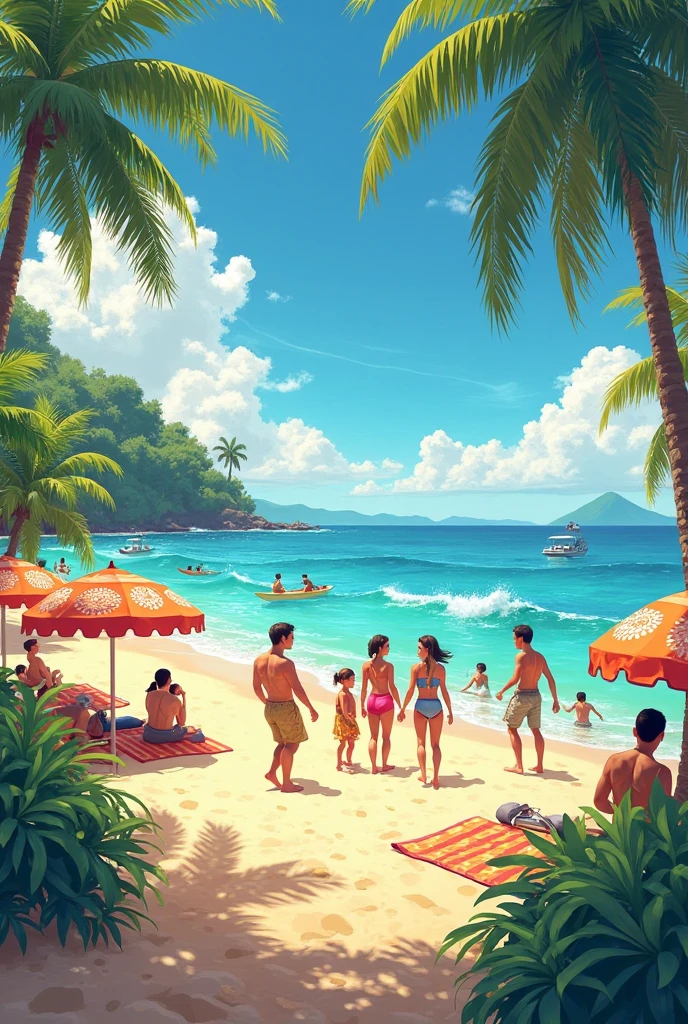 Create a Happy Saturday at the Beach art 
