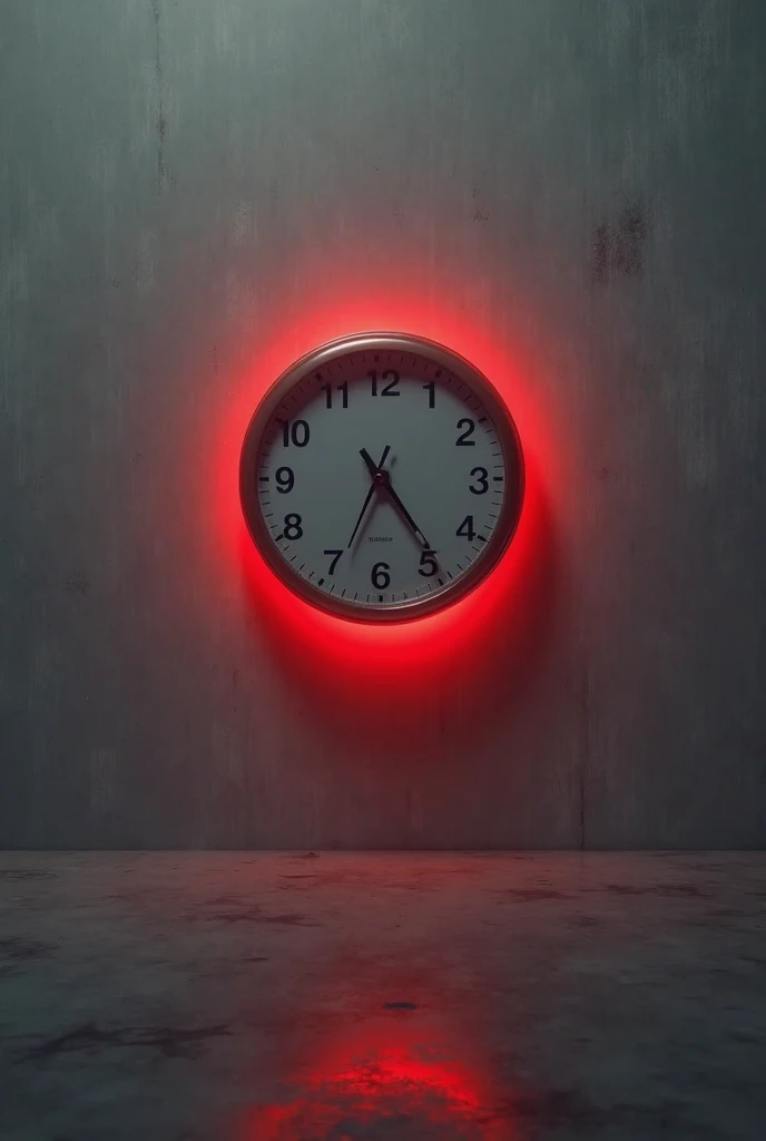 Wall clock oing 2am, disapear in a gray screen then it turns red