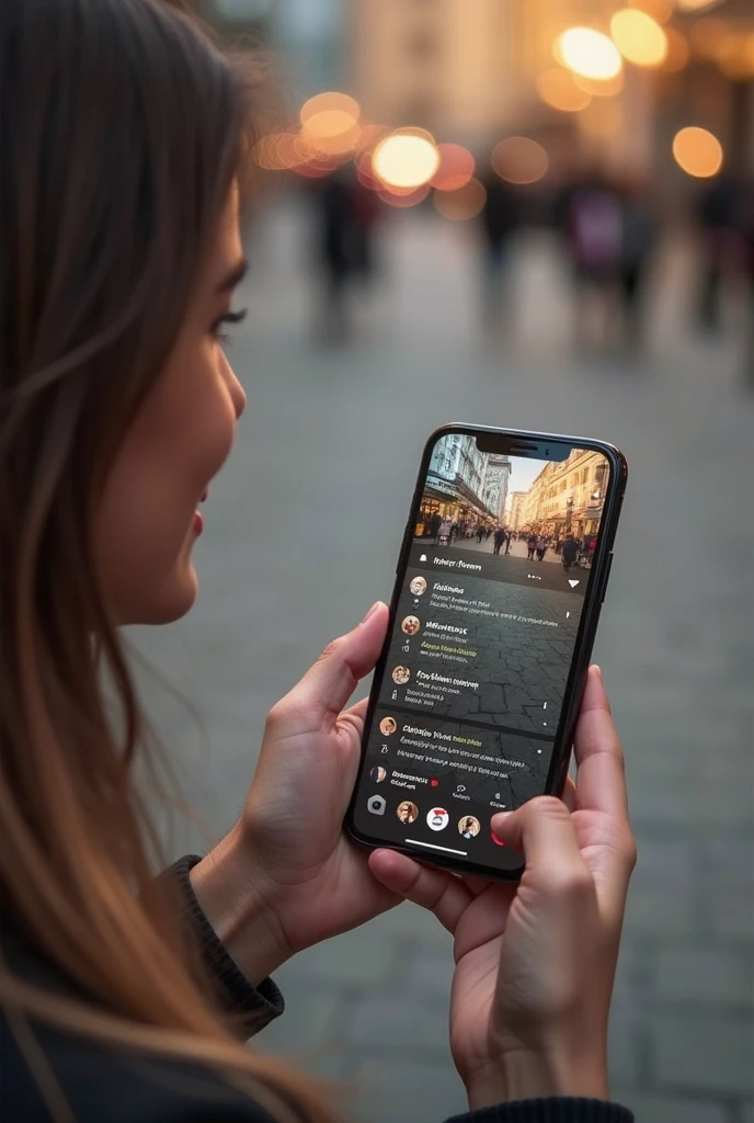 the phone content should contain an instagram reel of a restaurant of good lighting