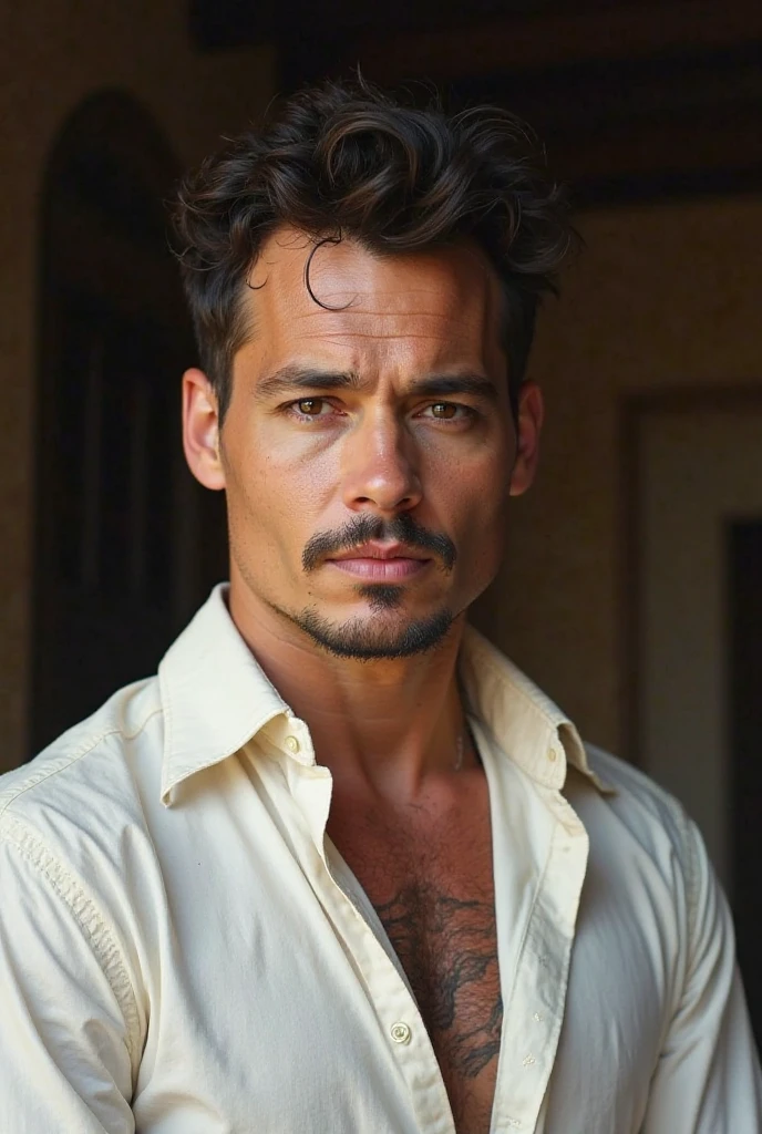 <lora:pedropascal:0.9> pedropascal, a man, V-neck sweater and tailored shorts, railay beach
