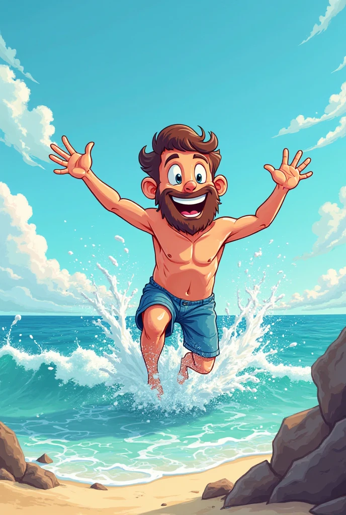(anime,masterpiece, best quality),cinematic shot,(1man:1.3),a (shirtless floating manswimming zero gravity, underwater, weightless:1.2) smiling alluring (man) swimming underwater in the ocean,30yo redneck man wearing tight red swim trunks,chest belly,looking at viewer,coral reef,photorealistic accurate proportionate 8k sharp focus,life-like,ray tracing,sunlight,hyperdetailed,bubbles,microbubbles,sand,light,god rays,