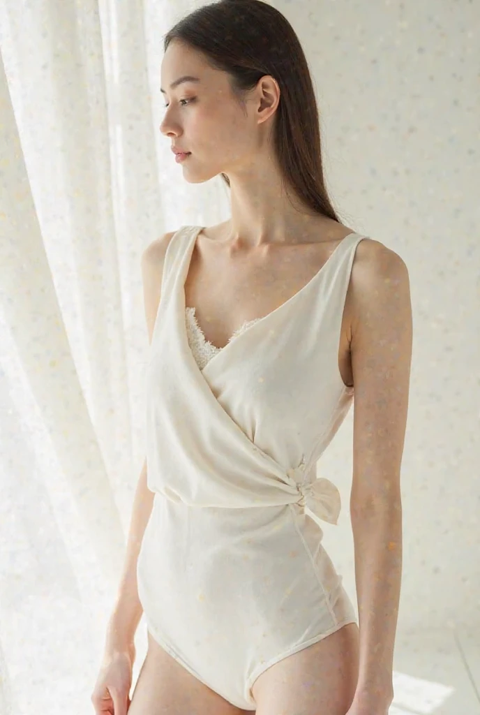 The fabric is very thin and the underwear can be seen through,