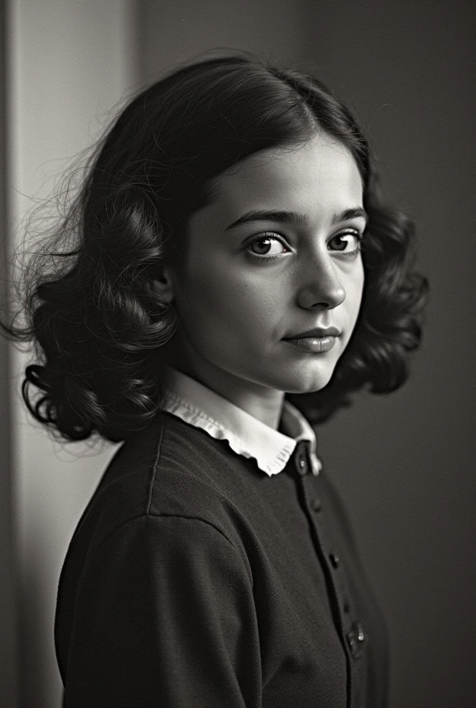 anne frank, concentration camp, Nazism, realistic photo, highly detailed, soft cinematic light, HDR, faded, soft tones, sharp focus, Jewish