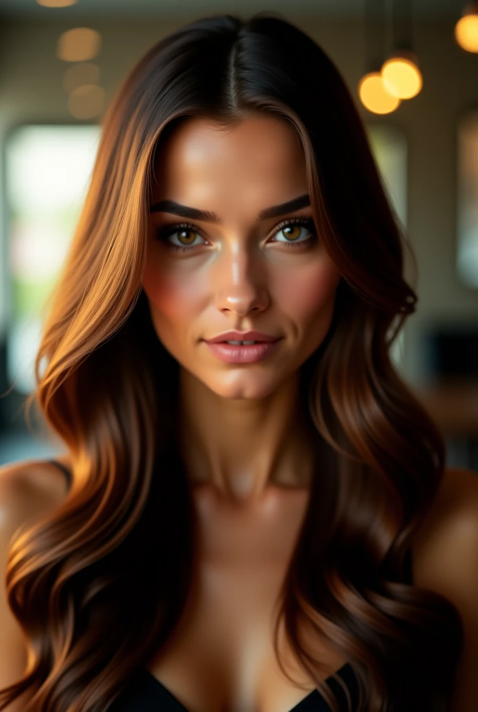 35 year old brunette woman