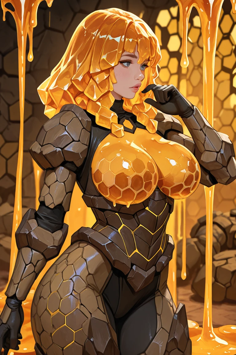 emikukis in her spider suit with an m4 machine gun with mud on her face big breasts and big thighs with a heart