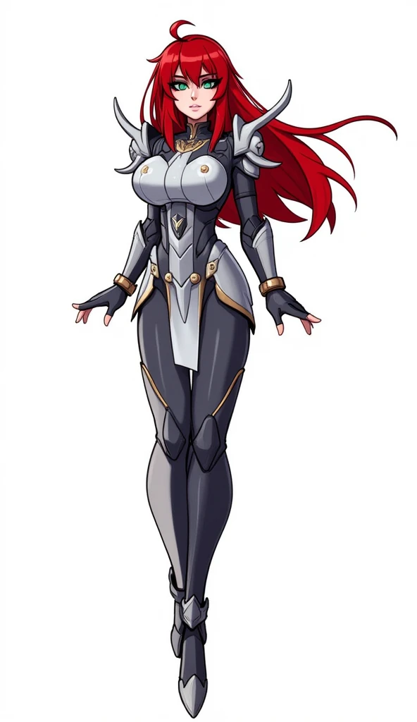 Rias Gremory wearing Power Girl Costume, Disfraz de Power Girl, superhombre, Superchica, rias gremory, Traje blanco, Capa roja, botas rojas, hermoso cuerpo