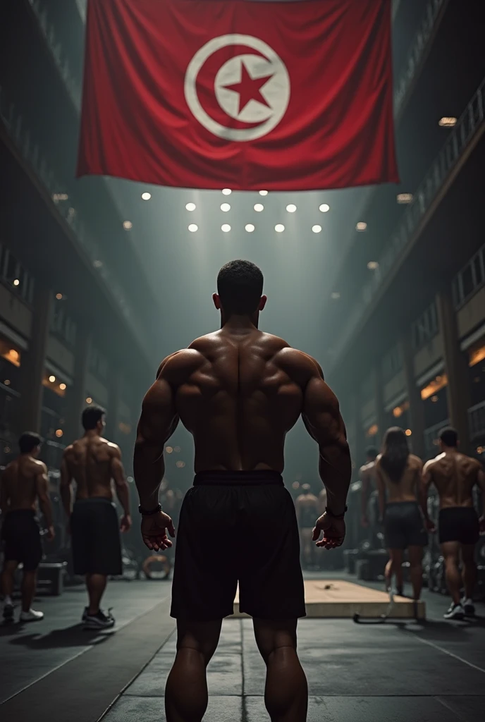 an extremely hairy ,  blond, short-haired military haircut, young, worried,  sweaty, muscular  gladiator , hairy legs, hairy chest, strong hairy shoulders, strong hairy arms, standing on a platform in a crowded roman arena, wide angle , photorealistic, 8K

