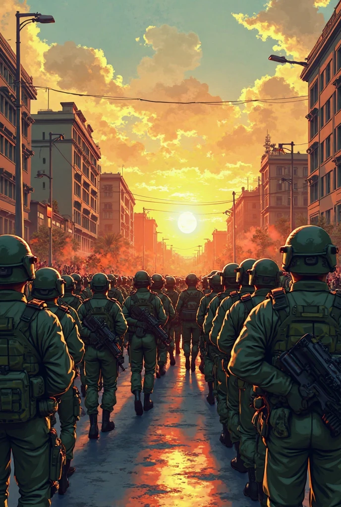 rio de janeiro, beach, wise mad, crazy, laughing, science fiction, complex scene   futuristic, post-apocalyptic
dark, dim light, dark-scene, orange-scale
(  ink sketch by Enki Bilal)((masterpiece, best quality, )),