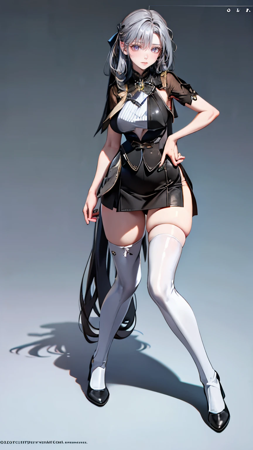 (masterpiece, best quality, extremely detailed CG, beautiful detailed eyes, ultra-detailed, {{{in the motel room}}}, intricate details: 1,2), 8K Wallpaper, elaborate assets, (1girl, alone : 1.4), standing, (anime style textures), very high resolution, (vibrant colors, dynamic lighting: 1.0), (high contrast: 0.8), cookie (Danmachi), breasts, long hair, blue ribbon, (twintails) , gloves, ribbon, dress, king no, himo, big breasts, blue eyes, black hair, (slim), white Gloves, cleavage, white dress, hair ribbon, bow, sleeves, sleeves dress, fringe, cropped neckline, ornament hair, bow tie, cutout clothes, very long hair, level dress, arm ribbon, (full body: 1.1), smile, cute, muscular legs, muscular belly, pants, stand, barefoot