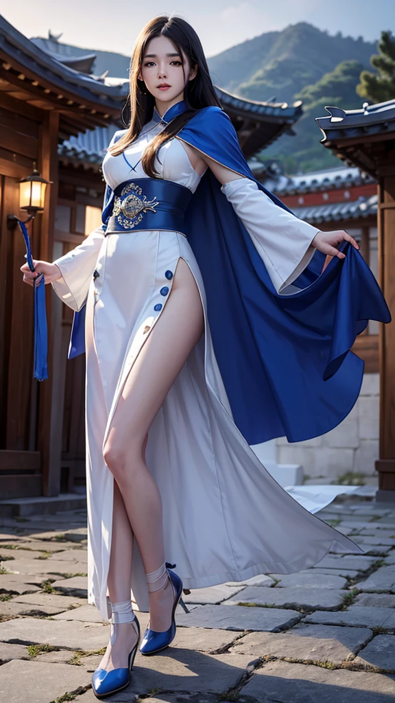 (masterpiece, best quality), 1girl, <lora:genshin_impact_guizhong:1> chinese clothes,bare shoulders,detached sleeves,sleeves past wrists,