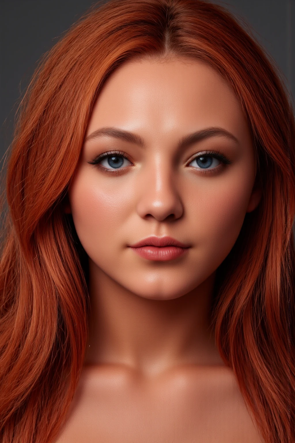 photorealistic image of a woman, ultrarealistic, photography, long red hair, woman, 24 years old, hourglass figure, perfect body, Flirty look, natural medium breasts, Ginger long hair, t shirt jeans, woman, relaxed, clear skin, high cheekbones, tight shirt, bumps, braless, perky, realistic, detailed skin, realistic eyes, white shirt, tight, sheer, detailed realistic skin light freckles, big eyelashes, pouty lips.