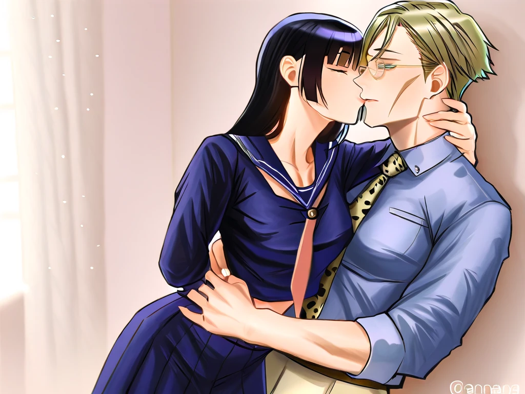masterpiece, highest quality, Browsing Caution, Upper Body, Are standing, ((One boy),chest grab,(Grab from behind)1.2,((Are standing sex,Sex from behind))), orgasm,, Recall,Grab from behind,chest grab,
, Ayumi_arima,Long Hair,brown hair,25-year-old woman,big_chest, Single Pigtail,Pink Lip, Glasses,brown suit,1 braid,