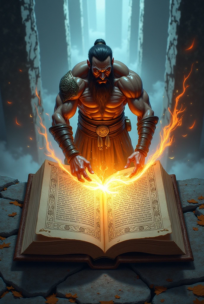 A logo about Prometheus writing with a flaming pen
