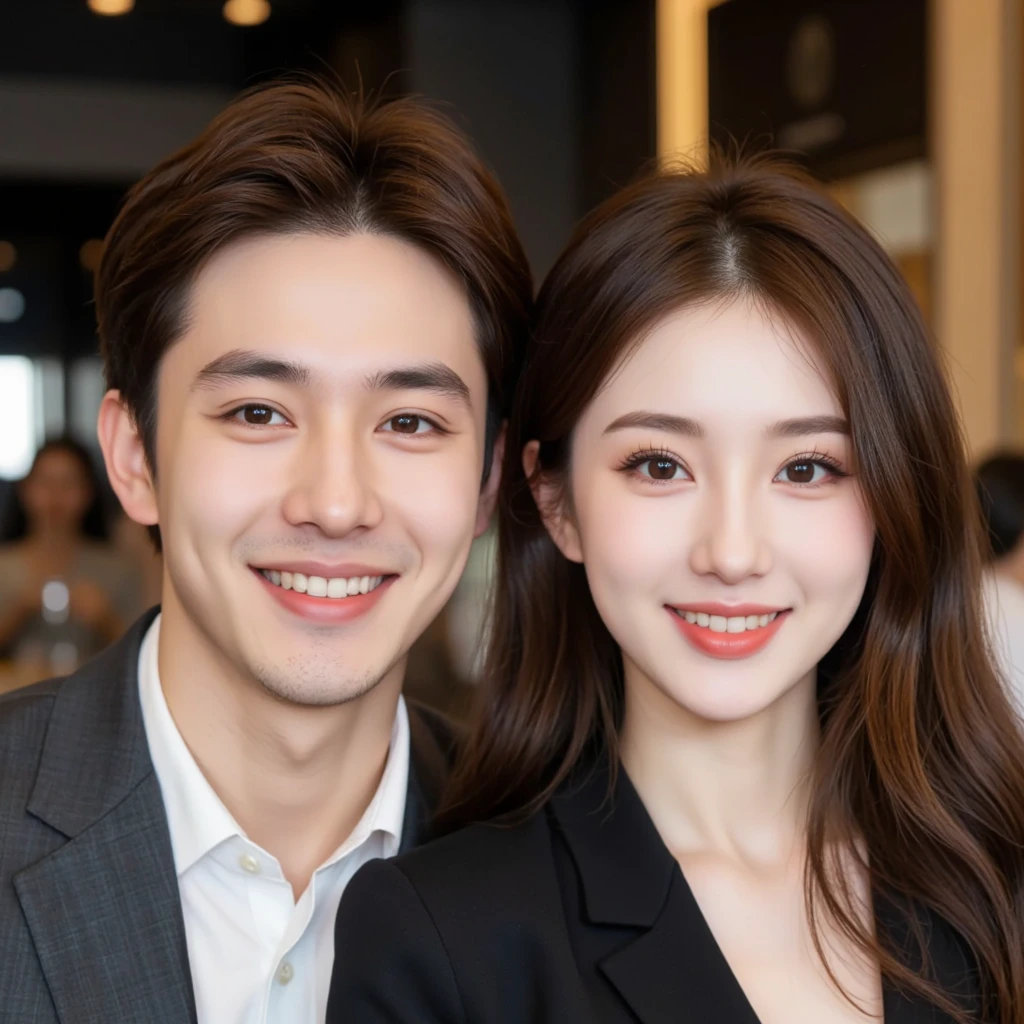 Couple image AI cartoon