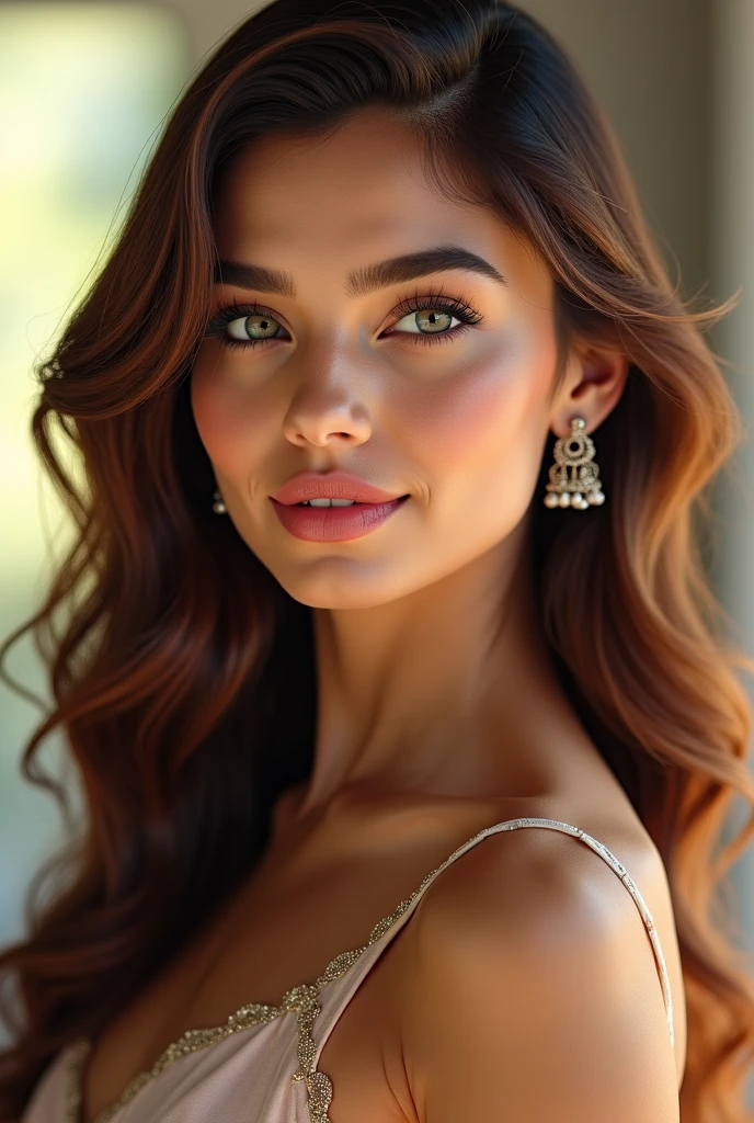 woman, 1girl, beautiful detailed eyes, beautiful detailed lips, extremely detailed face and features, long eyelashes, elegant dress, majestic pose, serene expression, lush garden, sunlight, warm color palette, cinematic lighting, intricate background details, ultra-detailed, 8k, photorealistic, masterpiece, vibrant colors, dramatic lighting