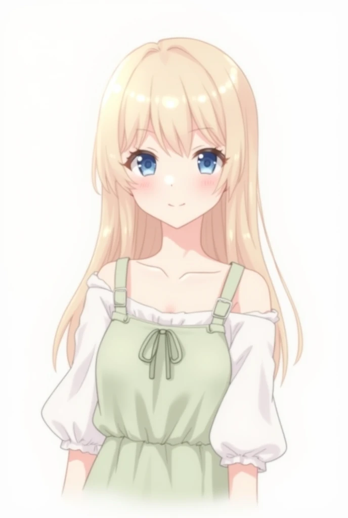 hiro-default,shinosawa hiro,slender,orange eyes,white eyelashes,blonde hair,long hair,hairclip、[[[[[[early pregnancy]]]]]], thin belly, girl, solo, best quality, very aesthetic, nsfw、scrawny, naked apron,
