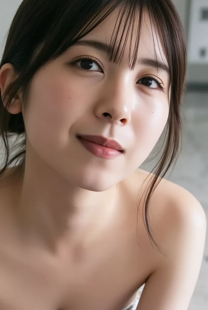 8K、High definition、Ultra Detail、Photorealistic、Realistic and accurate depiction、Realistic and accurate human anatomy、High resolution、Highest quality、Real passionate sex between Japanese men and women、Small breasts、Perfect cuteness、Beautiful breasts、The ultimate beautiful girl、Completely naked、whole body、During vigorous sexual intercourse with a man、A clean-cut man、詳細な女性器とpubic hair、Disheveled hair、pubic hair、Big penis、Sex Partner、No makeup、slender、 beauty、Erotic、Shy face、Male genitalia being inserted、During sex、Being embraced by a man、Messy short hair style、Expressions of physical pleasure、Fluid dripping from female genitals、Adult video shooting