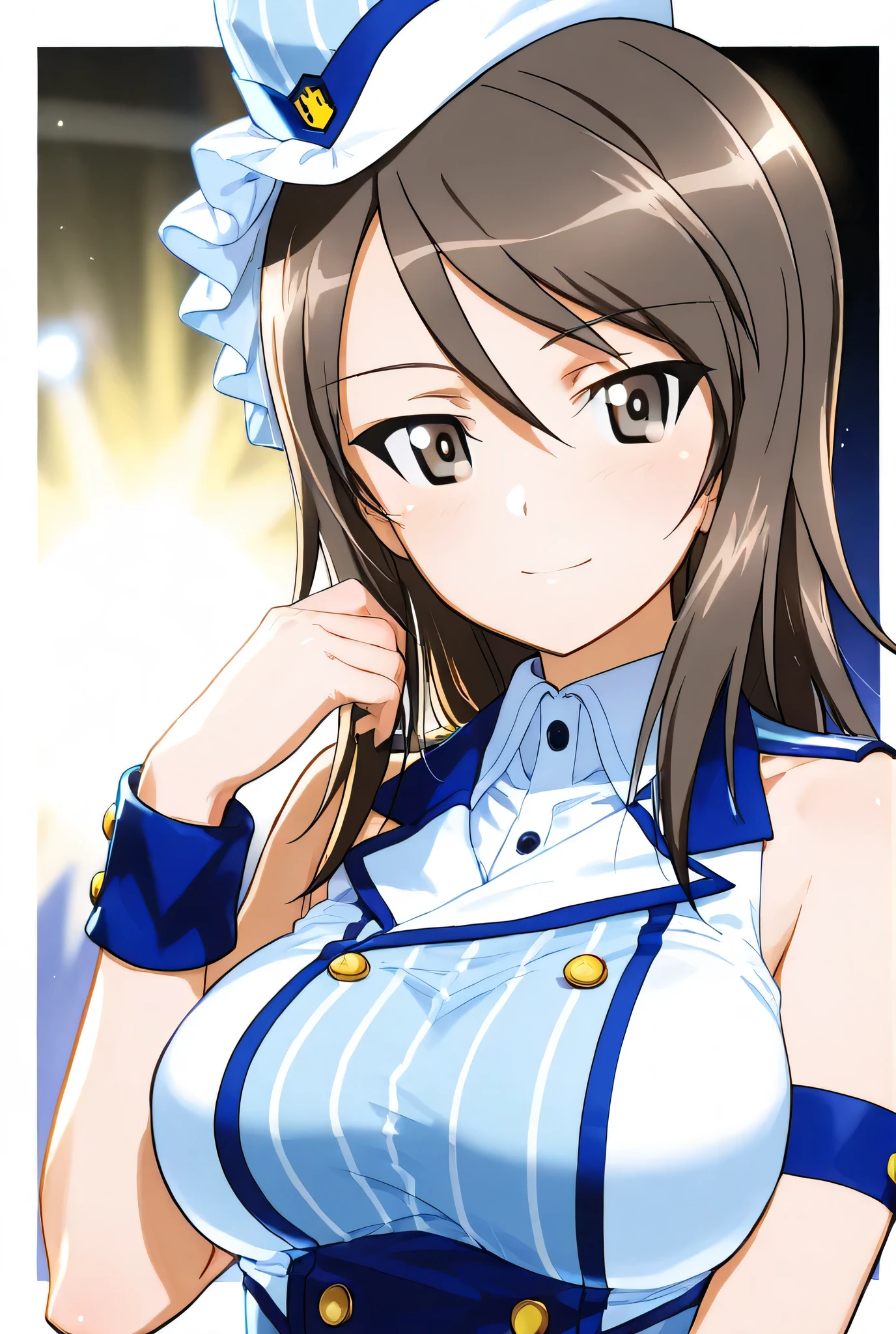 (((photographgraph、Realistic)))Woman sitting at a desk in front of a microphone, YoutubeArt, New Prints, Golf course, Bright atmosphere, , Official Media, toriyama akira, (((photograph, Photorealism))) Adult video poster layout, (((On-screen text: "The current female announcer of that famous baseball team makes a shocking AV debut!!"))), (((DVD mark, Blu-ray mark))).