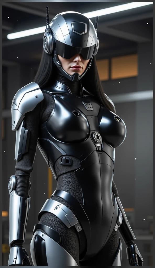 DEN_busty_ema
woman with a (robot arm:1.2) and (mechanical limbs:1.2) wearing sunglasses, human body, (android:1.2), (robot arm:1.2), machinery, (cyberpunk:1.2), punk,
bokeh, f1.4, 40mm, photorealistic, raw, 8k, textured skin, skin pores, intricate details  <lora:epi_noiseoffset2:1>, epiCRealism <lora:ClothingAdjuster3:-1.3>