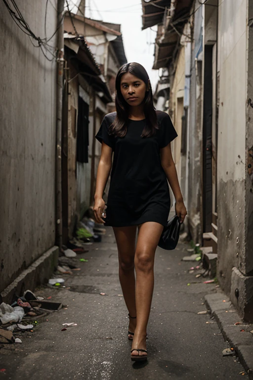 Top Quality, Photorealistic, 8K, High Definition, 1 Indian girl with long black hair in a random outfit, brown eyes,