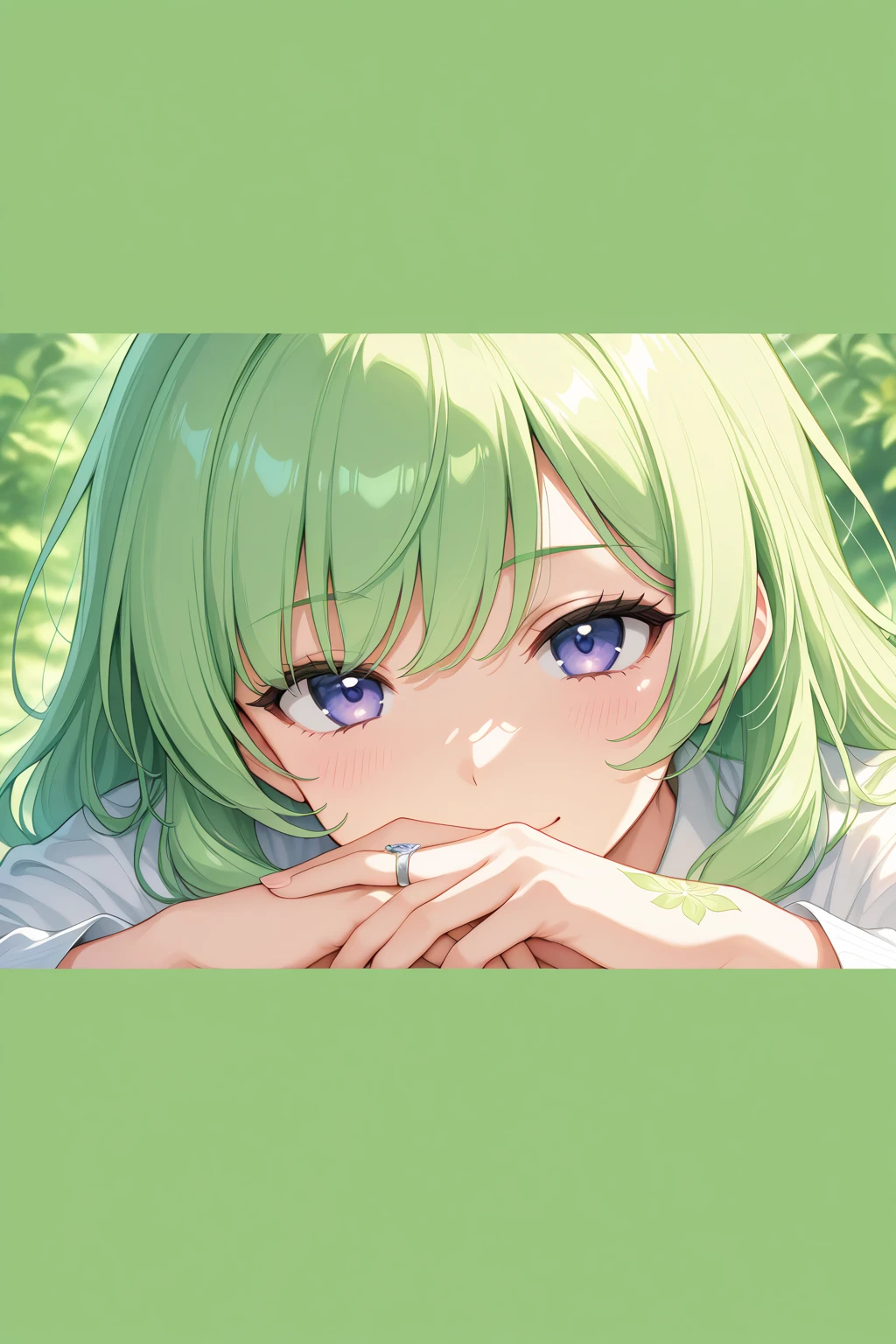 8k, PhotoRealistic, Super detailed, Very detailed, Close-up photo of a girl, short hair, Curly hair、Green Hair, Purple Eyes、Serious look、Slanted Eyes、Beautiful eyelashes、Upper Body、Wear a sailor uniform, classroom, , Realistic, photoRealistic, (Intricate details:1.2), (Delicate and detailed), (Cinematic Light, Top quality backlighting), Clear lines, Sharp focus, Realistic face, Detailed face, unity 8k wallpaper, Ultra-high resolution, photoRealistic, View your viewers, 16K, Ultra-high resolution.