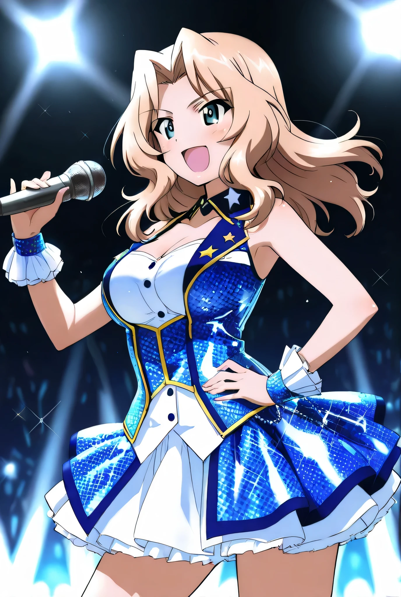 Kay \(girls＆Panzer\),Idol, 1girl ,Alone,