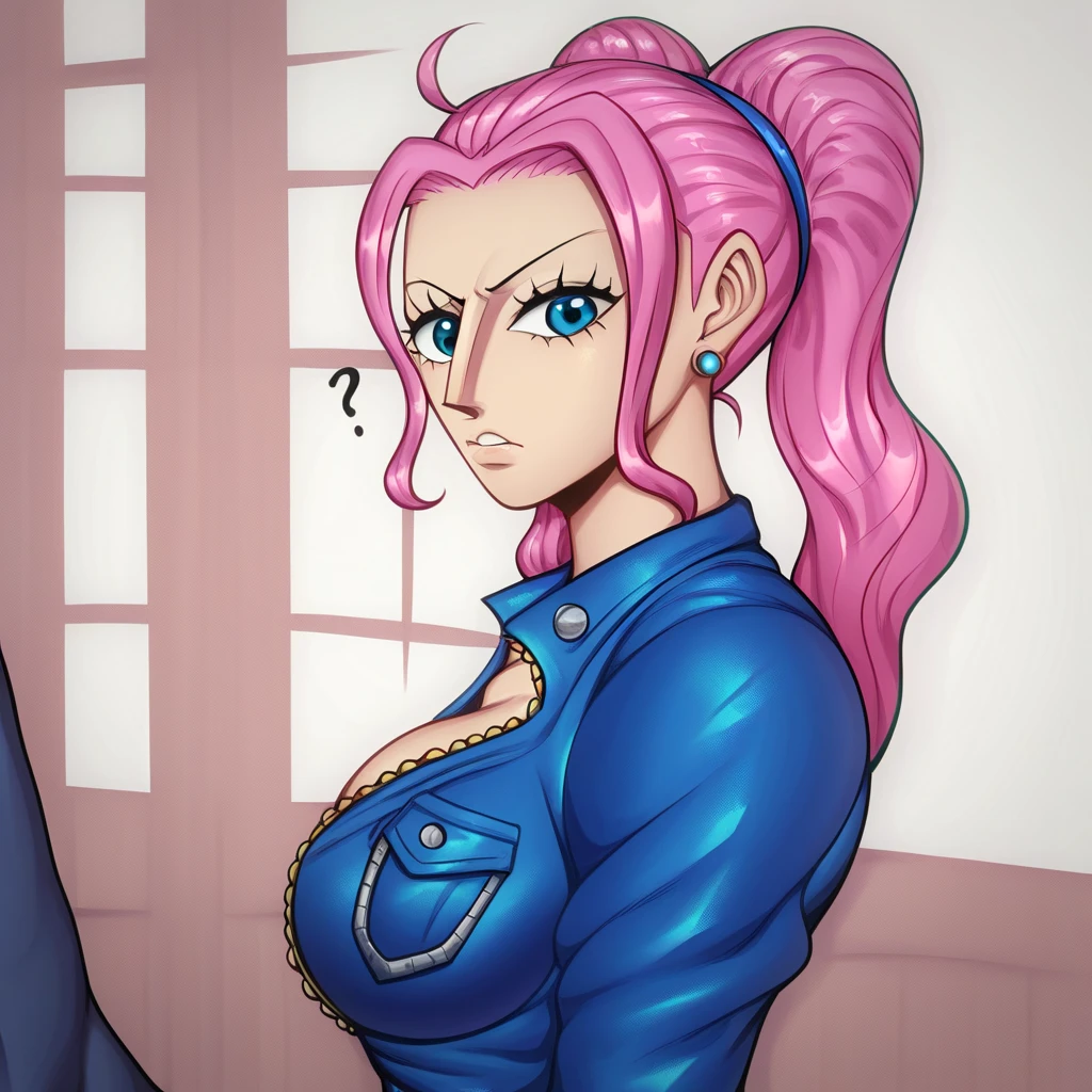 Pretty , kiruko tengoku daimakyou, wrestlering ring background, tight jeans , thicc thighs ,