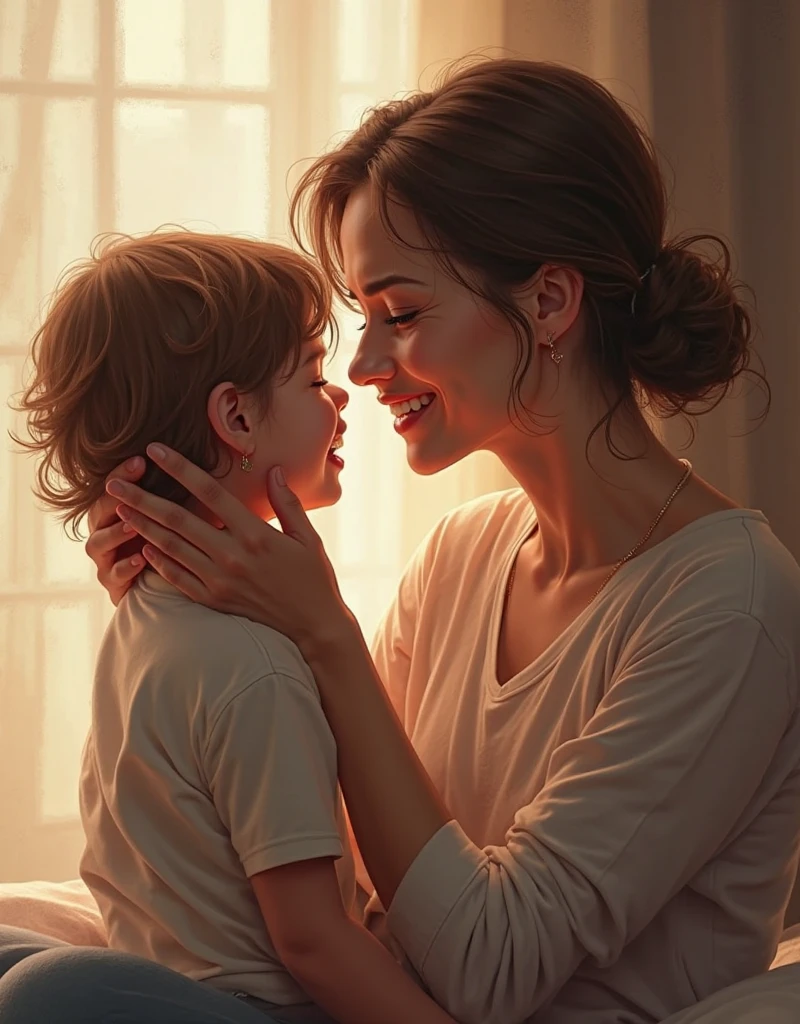 Mom and son