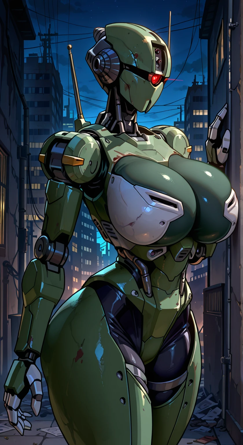 最high quality非常に詳細, Advanced Details, high quality, 最high quality, High resolution, 1080p, hard disk, beautiful,(War Machine),(Snug-fitting headgear),See the big picture,beautifulサイボーグ女性,Dark Green Mecha Cyborg Girl,Battle Mode,Mecha Body Girl 8k dark green body armor Elementary school girl Sweaty face Droopy eyes short hair Gas mask with extension nozzle boyish Steam coming out of my head My hair is wet with sweat Black Hair, Steam coming out of the mouth Lie in bed with no exposed skin