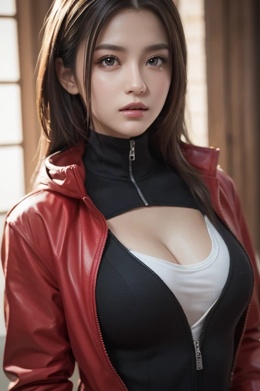 Woman, sexy crop top, fingers --auto --style realistic-imagine -