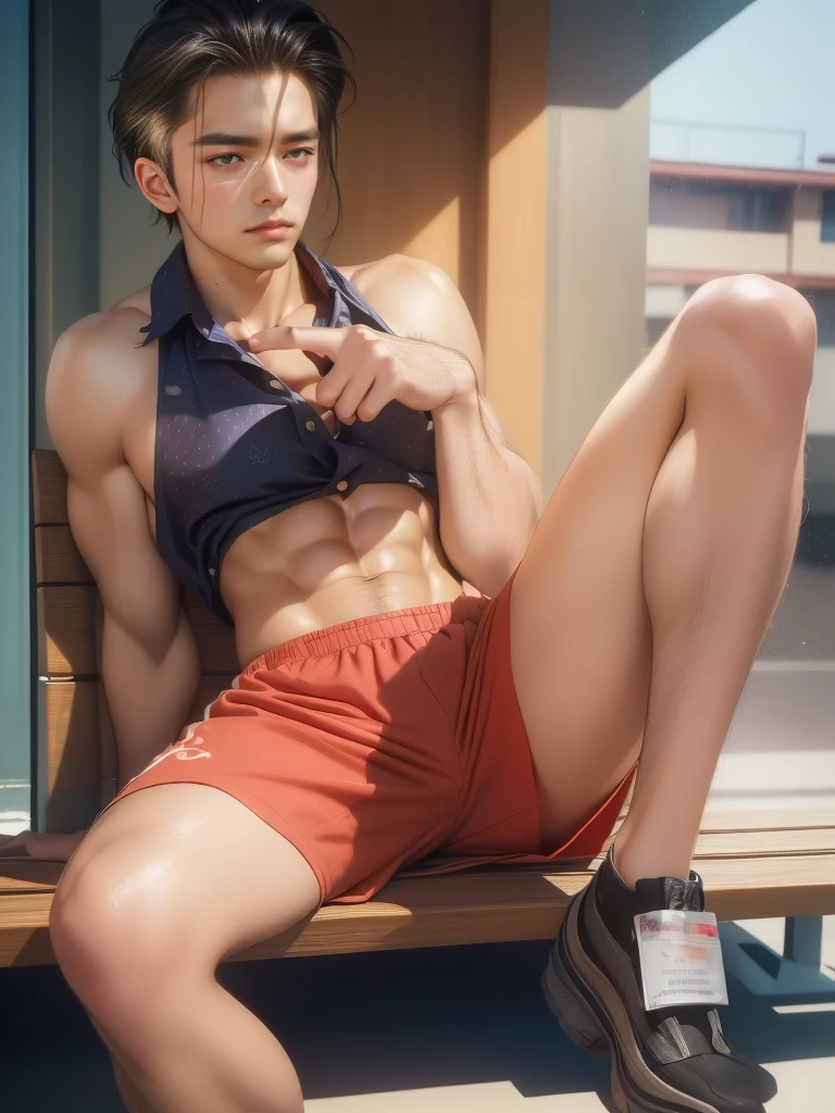 Shin He was shot in the face