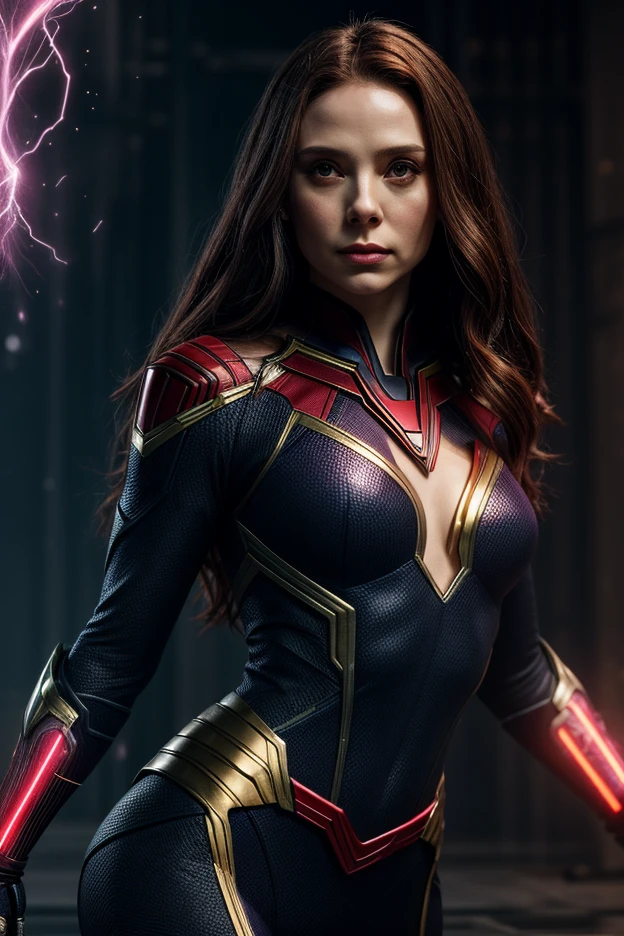 beautiful dark-haired womanarvel Comics Movie poster, Very beauthful, Films about the fantastic four , all-body,newyork、ella&#39;is wearing a fantastic four costume ,work of art、highest quallity、ultra detali、very detailled、A delicate and beautiful shine、超High resolution、cinematic