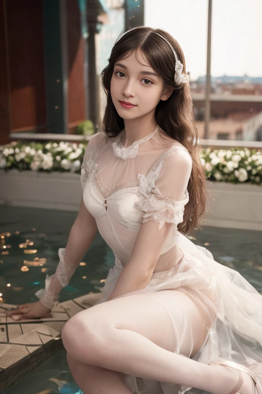 swim wears、Small face、A dark-haired、japanes