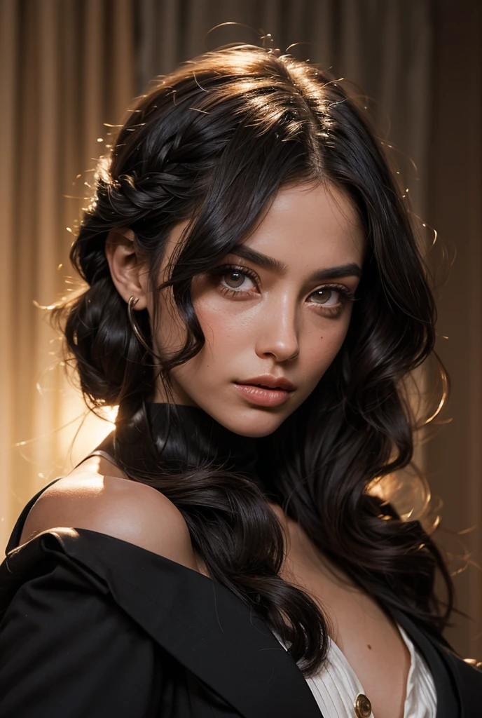 Beauthful,bob-cut hair