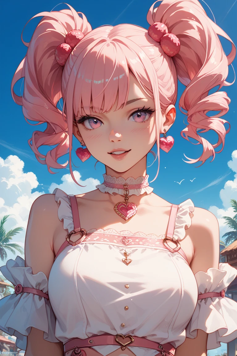 (masterpiece, best quality), 1girl, Raspberry Voluminous Blowout, Size E breasts, <lora:kantoku_v0.1:1>