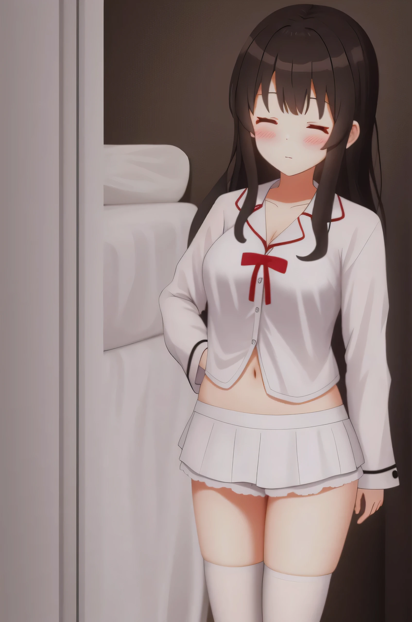 girl, cute, brown hair, twin tails, junior high school student, blush, small breasts, , pussy, tits, sperm