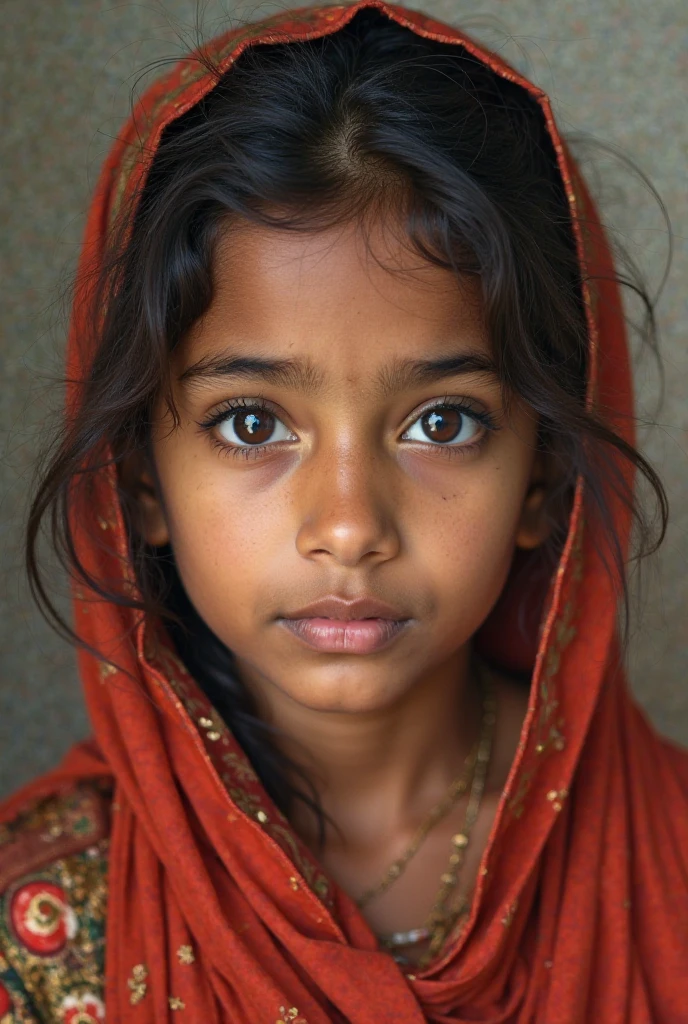 A  little girl, pake jilbab.  ()