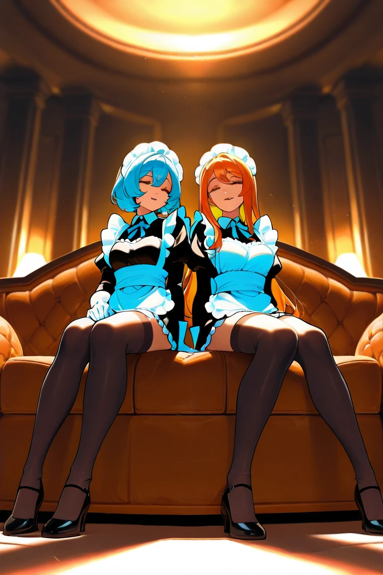 Felicia, blue hair, green eyes, cute smile, happy, big breats, big ass, in a train with a cat theme, sitting in a table drinking coffe.