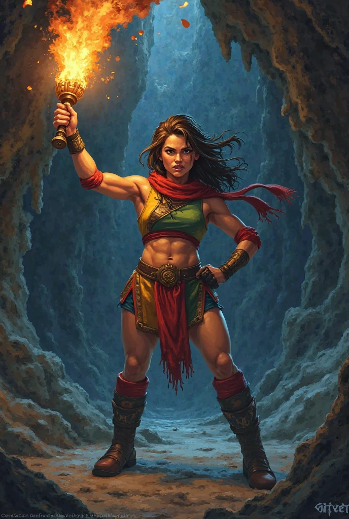 Uma mulher Moreno, de cabelo afro cabelo caindo para frente, Rasta type but braided,tiro de corpo inteiro, Olhos firmes, olhando para frente estilo modelshoot, 8K extremamente detalhado), foto de corpo inteiro da mais bela obra de arte do mundo, bruxa rosa medieval inglesa (druida dragonborn), black silk tunic, magia da natureza, Era medieval, pintura de verde-azulado e dourado, Petals, campo, action pose, casting a spell, magia rodopiante verde tiro de corpo inteiro, Olhos firmes, olhando para frente, Lightning in the sky, arms extended, olhando para frente, parado no topo de uma montanha, manto e capa vermelhos, cruz brilhante no ar Olhos firmes, olhando para frente, Lightning in the sky, arms extended, olhando para frente, parado no topo de uma montanha, manto e capa vermelhos, Shining cross in the airA realistic 4K phoenix with orange feathers, with a serious expression and looking forward, corpo inteiro. Rasta type but braided,tiro de corpo inteiro, Olhos firmes, olhando para frente, Lightning in the sky,