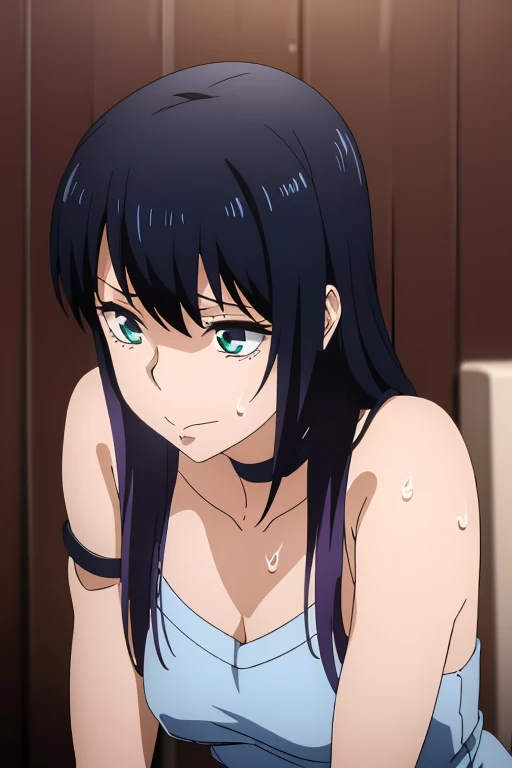 Anime Color, Highest quality, High resolution, Sucking penis、Embarrassed face、Swollen nipples