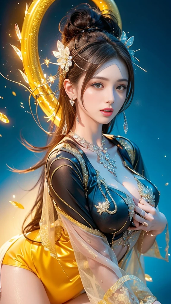 best quality, masterpiece, highres, 1girl, naked, without cloth, no pant, no top, show pink vagina, pink nipple, all body is wet, wet vagina, no bra, no underwear, show miple, show vagina, nude pose, NSFW, hair ornament, necklace, jewelry, Beautiful face, upon_body, tyndall effect, photorealistic, dark studio, rim lighting, two tone lighting, (high detailed skin:1.2), 8k uhd, dslr, soft lighting, high quality, volumetric lighting, candid, Photograph, high resolution, 4k, 8k, Bokeh, medium breasts,